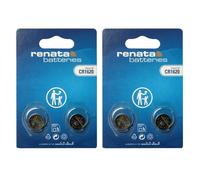 Renata CR1620 Pile bouton lithium 3V, Qualité Suisse, Lot de 2 x 2 (4 piles)