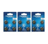 Renata Lot de 3 x 4 piles bouton au lithium CR2032 3 V - Précision suisse - Longue durée pour clés de voiture, montres et appareils médicaux