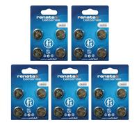 Renata Lot de 5 x 4 piles bouton au lithium CR2032 3 V - Précision suisse - Longue durée pour clés de voiture, montres et appareils médicaux