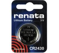 Renata CR2430 Lot de 2 piles au lithium 3V