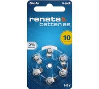 Renata Hearing Aid PR70 ZA 10 Lot de 6 Piles Bouton Zinc-air 105 mAh 1,4 V