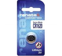 RENATA Lot de 10 Blisters de 1 Pile bouton lithium CR1620 3V 68 mAh