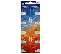 Renata Lot de 10 piles 317 SR516SW - 1,55 V oxyde d'argent 317 pour montre