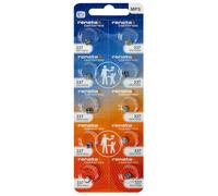 Renata Lot de 10 piles 337 SR416SW - 1,55 V oxyde d'argent 337 pour montre