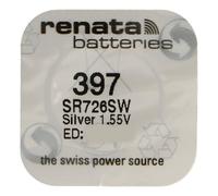 RENATA Lot de 10 Piles bouton Silver Oxyde 397 / SR726SW 0% mercure
