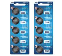 Renata Lot de 10 piles CR2025 au lithium 3 V
