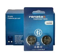Renata Lot de 10 x 2 Piles Bouton CR2450N au Lithium 3 V - Forme spéciale N - Précision Suisse pour Ordinateur de Bord et Maison Intelligente. (20 Piles)