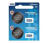 Renata Lot de 2 piles CR2025 au lithium 3 V