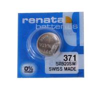 Renata Lot de 2 piles rondes 371 SR920SW 1,55 V Fabrication suisse Argenteac...