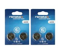 Renata Lot de 2 x 2 Piles Bouton CR2320 au Lithium 3 V - Précision Suisse pour appareils de Fitness, clés de Voiture et électronique spéciale. (4 Piles)