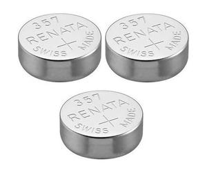 RENATA Lot de 3 Blisters de 1 Pile bouton oxyde argent X357 SR44W[365]