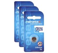 RENATA Piles bouton CR1216 Lithium 3V – Lot de 3