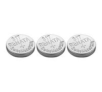 RENATA Lot de 3 Piles Bouton Silver Oxyde 317 / SR516 SW 0% Mercure 1,55V