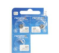 Renata SR616SW 321 Swiss Made Lot de 10 piles bouton au lithium