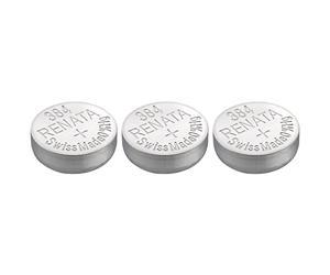 RENATA Lot de 3 Piles Bouton Silver Oxyde 384 / SR41SW 0% Mercure