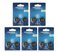 Renata Lot de 5 x 2 Piles Bouton CR2450N au Lithium 3 V - Forme spéciale N - Précision Suisse pour Ordinateur de Bord et Maison Intelligente - Lot de 5 x 2 (10 Piles)
