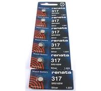 RENATA Lot de 6 Blisters de 1 Pile bouton oxyde argent X317 SR516SW