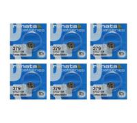 RENATA Lot de 6 Blisters de 1 Pile bouton oxyde argent X379 SR521SW