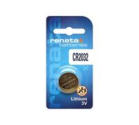 RENATA Lot de 5 Blisters de 1 Pile bouton lithium CR2032 3V 225 mAh