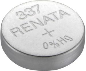 Renata Pile bouton 337 1.55 V 8 mAh oxyde d'argent