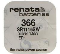 RENATA Pile bouton Silver Oxyde 366 / SR1116 SW 0% mercure G