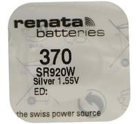 RENATA Lot de 3 Piles Bouton Silver Oxyde 370 / SR920W 0% Mercure
