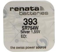 RENATA Lot de 10 Piles bouton Silver Oxyde 393 / SR754W 0% mercure