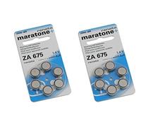 Renata prothèse auditive batterie ZA 675 Maratone Zinc Air appareil auditif Pack de 6 pcs (2 paquet de ZA 312)