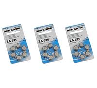 Renata prothèse auditive batterie ZA 675 Maratone Zinc Air appareil auditif Pack de 6 pcs (3 paquet de ZA 312)