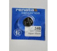 Renata/Swatch GroupPiles Bouton oxyde d'argent Sroxyde d'argent 1,55 V9,5 mAhCompatible avec : 280-66 ; 346 ; 628 ; D346 ; GP346 ; SB-AH ; SR712SW ; V346