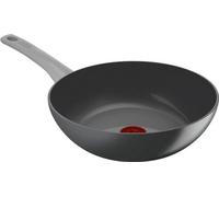 Renew poêle wok céramique - 28 cm - Eco-conçu - Aluminium recyclé - Signal thermique - Sans PFAS - Adapté à l'induction - Gris
