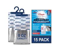 Renew The Life Lot de 15 absorbeurs d'humidité pour placard - Sac à suspendre pour déshumidificateur, 227 g, absorbeur d'humidité au parfum original, prévention des odeurs de moisi, non électrique