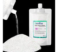 Renfio Additif de peinture à paillettes - 250 g - Paillettes ultra fines - 0,2 mm - Peinture à paillettes pour émulsion acrylique - Pour intérieur et extérieur, mur, plafond, bois - Rouge coloré