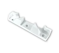[Renforcé] Gâche pour fenêtre de toit Velux TG2 Fermeture 025116 T-G2 Tôle de rechange compatible avec variante à 2 et 3 trous Verrouillage en plastique, blanc