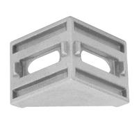 Rengue Équerre en Aluminium, Support D'Angle Droit pour Profilé 3030 | 28x35x35mm, 20 Pièces, Résistant à la Corrosion, 2 Trous, Installation Facile, Compatible avec Profilé Aluminium 3030