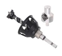 Rengue Guide de Perçage Vertical, Gabarit de Trou Droit en Alliage | Support de Travail du Bois Portable, Localisateur de Poinçon Ergonomique, Guide de Foret de 20 Mm, Positionneur de Perçage