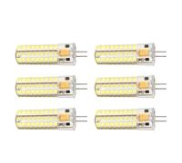 Rengue Lot de 6 Ampoules LED G4 12 V 700 Lm 7 W 72 LED, éclairage à 360 Degrés avec Durée de Vie de 50 000 Heures pour éclairage Paysager, Lustre Sous Armoire, Camping-car, Yachts (lumière blanche)