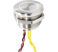 Renkforce Bouton de sonnette RF-4707816 avec piezo simple acier inoxydable blanc 24 V/0,3 A