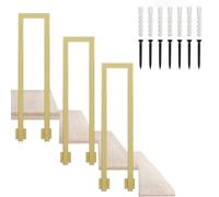 Renmlion Rampe d'escalier en U｜Rampe en Fer forgé doré pour marches intérieures｜Rampe d'escalier extérieure à Montage latéral，kit de Garde-Corps pour Couloir de loft ou de Villa(100cm)