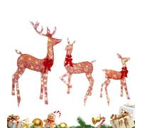 Renne de Noël Décoration Festive en Acrylique 2D Ajourée | Décoration Festive Résistante à les Temps pour Célébrations Traditionnelles de Fêtes, des Festivals, Fêtes et Amusement en