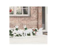 vidaXL Rennes LED 3 pcs Blanc Froid tissu