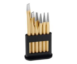 Rennsteig Rennsteig Jeu de burins et de chasse-pointes sur support en plastique, Nombre d'outils: 6 Quantité:1