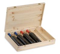Renoir Coffret exclusif en bois pour 6 bouteilles de vin