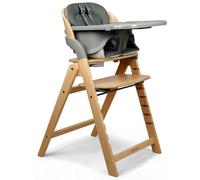 Renolux - Chaise haute pliante en bois Meridio - Natural Graphit