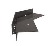 Renoplast® Angle en Aluminium 135° pour Profilé D'égout W35+ Graphite | Finition de Terrasses| Sols ventilés Rehaussés | Systèmes d'évacuation d'eau Profilé d'angle | Protection anticorrosion Profilés