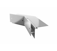 Renoplast® Angle intérieur en aluminium 135° pour profilé de gouttière W30R+ Gris | Finition de terrasses et balcons | Sols ventilés surélevés