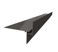 Renoplast® Profilé D'égout en Aluminium W35+ 200cm Graphite | Finition de Terrasses| Sols Ventilés Surélevés | Systèmes D'évacuation d'eau Profilé D'angle | Protection Anticorrosion Profilés de Balcon