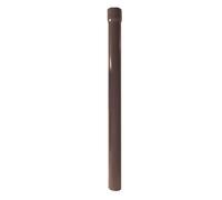 Renoplast® R50 Tuyau de descente en aluminium | 50cm DN 40mm Marron semi-circulaire | Gouttière d'évacuation des eaux pluviales Profilés en tôle pliée| Abri de jardin Carport Terrasse Gouttière Balcon