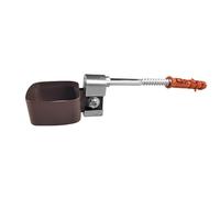Renoplast® RK65 Collier en aluminium pour tuyau de descente, 12 cm, 45x45 mm Marron, gouttières, gouttière d'évacuation des eaux de pluie, évacuation des eaux de toit, profilés en tôle pliée