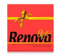 Renova Lot de 6 serviettes en papier Gold Rouge - 40 serviettes